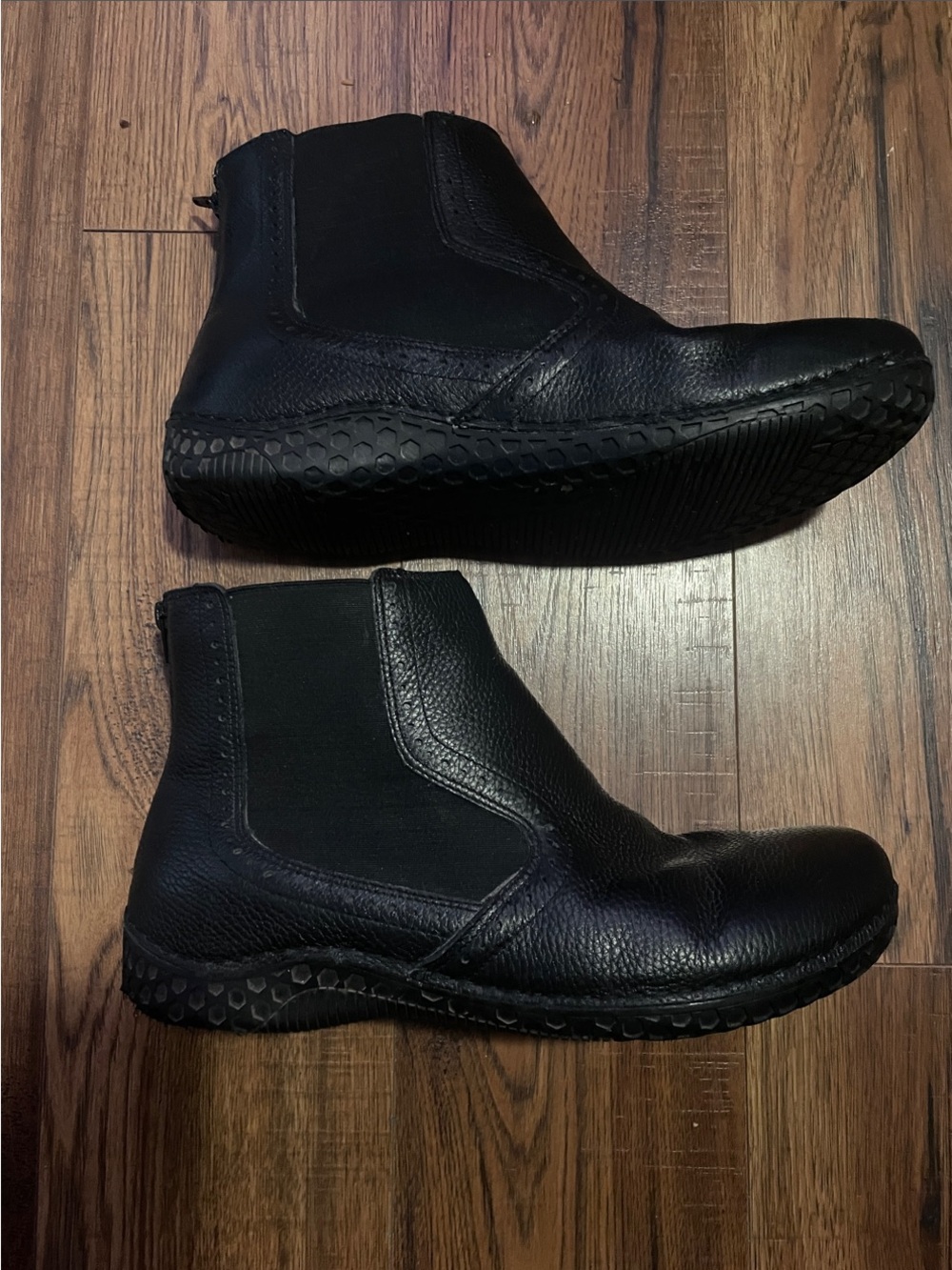 Alegria Men's Jony Black Leather Slip-On Chukka Ergonomic Comfort Boots Sz 47/14